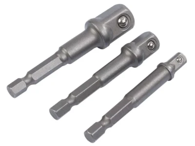Draper BCS/3 1/4In Hex. x 1/4In and 3/8In Square Drive Adaptors