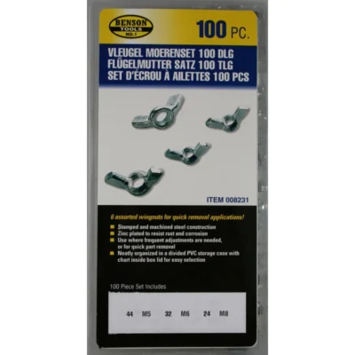 Benson Butterfly Nut Set 100 Piece