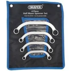 Draper Half Moon (obstruction) Ring Spanner Set (4 Piece)