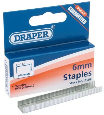 6mm Steel Staples (1000)