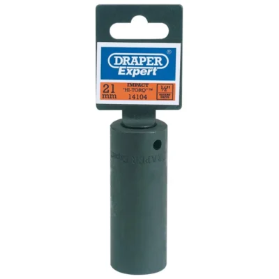 Draper Deep Impact Socket, 1.2" Sq. Dr. 21mm