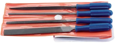Draper 100mm Warding File Set with Handles (4 Piece)