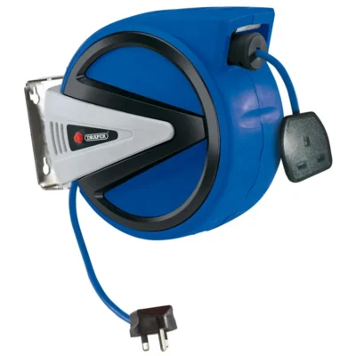 Draper 230V Retractable Electric Cable Reel, 20m