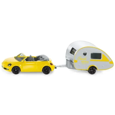 Siku Volkswagen Beetle Car with Caravan 1:87