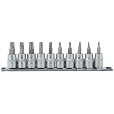 Draper TX-STAR Socket Bit Set, 3/8" Sq, Dr, 48mm (10 Piece)