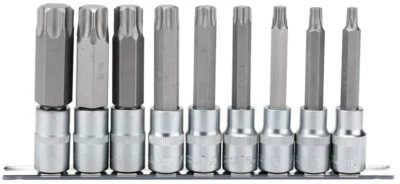 Draper 1/2" Sq. 100mm Long Draper TX-STAR® Socket Bit Set (9 Piece)