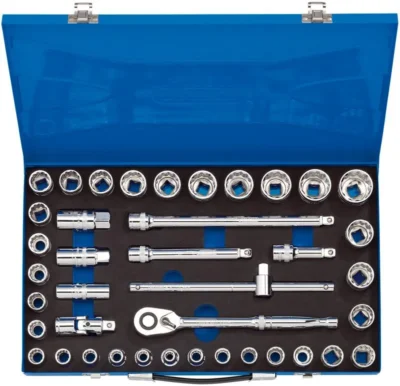 Draper 1/2" Sq. Combined MM/AF Socket Set (40 Piece)