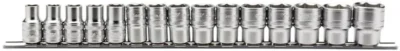 Draper 1/2" Sq. Metric socket on Metal Rail (15 Piece)