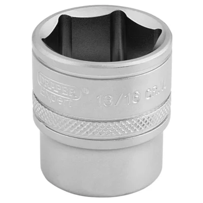 Draper 6 Point Imperial Socket, 3/8" Sq. Dr., 13/16"