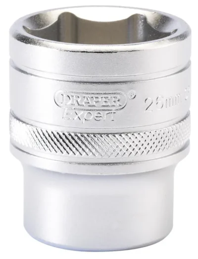 Draper 1/2" Sq. 6 Point Metric Socket (26mm)