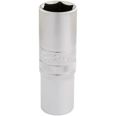 Draper 6 Point Deep Socket, 1/4" Sq, Dr 19mm