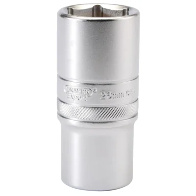 Draper 6 Point Metric Deep Socket, 1/2" Sq, Dr 26mm