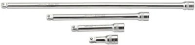 Draper 1/2" Sq. Wobble Extension Bar Set (Micro Satin Chrome) (4 Piece)