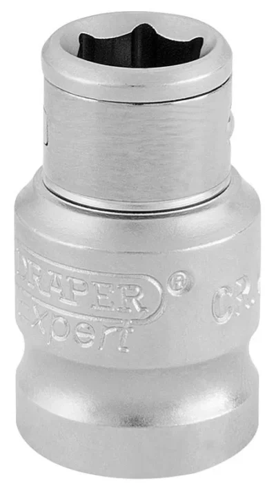 Draper 3/8" Sq. x 1/4" Hexagon Screwdriver Bit Holding Socket
