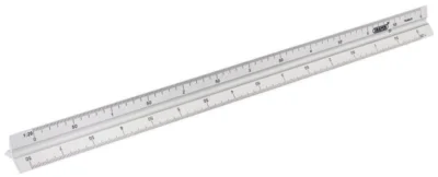 Draper Aluminium Triangle Scale Rule (300mm)