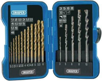 Draper Metric Combined HSS and Masonry Drill Bit Set (17 Piece)