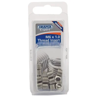 Draper M6 x 1.0 Metric Thread Insert Refill Pack (12)