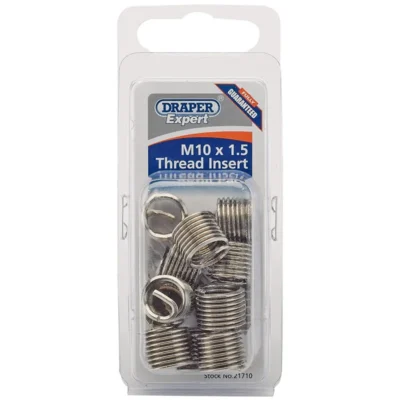 Draper M10 x 1.5 Metric Thread Insert Refill Pack (12)