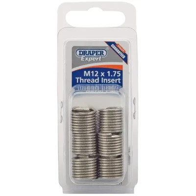 Draper M12 x 1.75 Metric Thread Insert Refill Pack (6)
