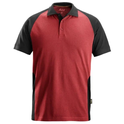 Snickers Two Coloured Polo Shirt Red/Black