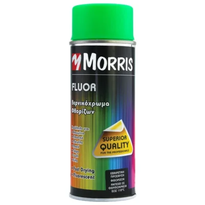 Morris Acrylic Spray Paint Fluorescent Red/Orange 400ml