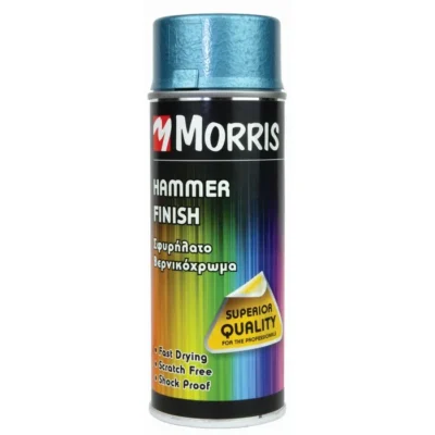 Morris Hammer Finish Spray Paint Blue 400 ml