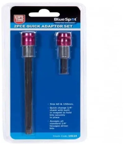 2pc Quick Adaptor Magnetic Set 1/4"