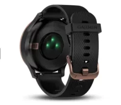 Alternative view of Garmin Vivomove HR - Rose Gold with Black Silicone Band