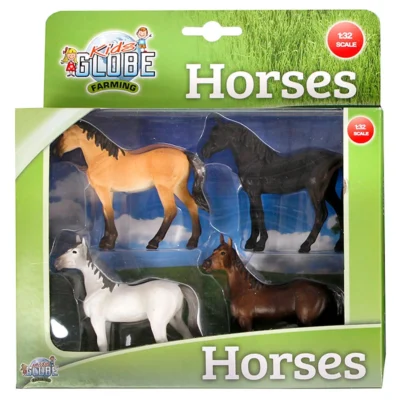 Kids Globe Horses (Pack of 4)