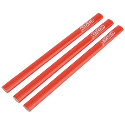 Draper Carpenters Pencils 174mm Long 3 Pack