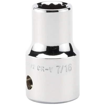 Draper 7/16" 1/2" Sq. Dr. Hi-Torq® 12 Point Socket