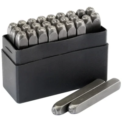 Draper A - Z Letter Stamp Set, 3/16"