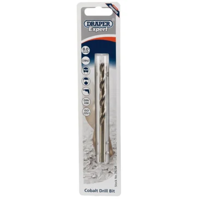Draper HSS Cobalt Drill Bit, 8.0mm