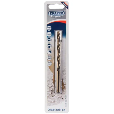 Draper HSS cobalt Drill Bit, 9.0mm