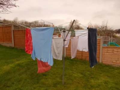 Alternative view of 3 Arm Clothes Line Washing Deluxe