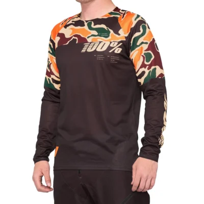 100% R-Core Jersey Warm Black / Camo