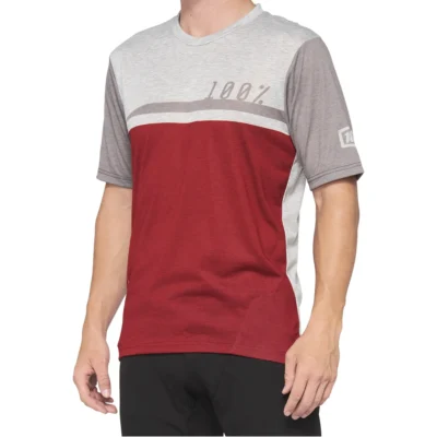 100% Airmatic Jersey Steel Cherry / Grey