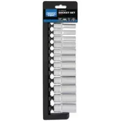 Draper  3/8" Sq. Dr. Metric Deep Socket Set (12 Piece)