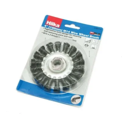 Hilka 4" M14 Wire Wheel Brush