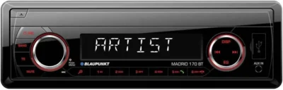 Blaupunkt Madrid 170 BT 230 MP3 Tuner Bluetooth 2.0 Front USB and Aux-In SD
