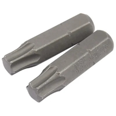 Draper 2xT30 Torx x 26mm x 1/4" Hexagon Shot Blast Screwdriver Bits