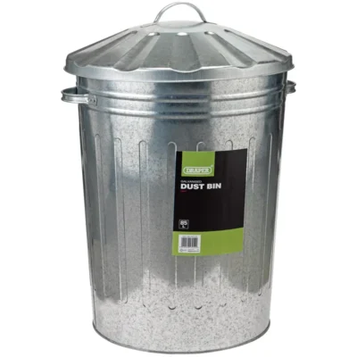 Draper Galvanised Dust Bin (85L)