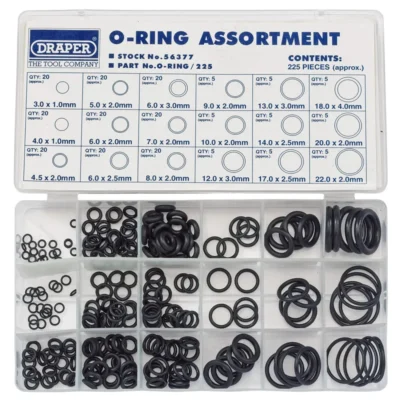 Draper O Ring Assortment (225 Piece)