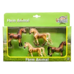 Kids Globe Horses (Pack of 4)