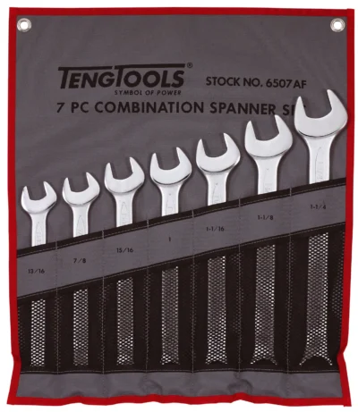 Teng Tools 7 Piece Af Combination Spanner Set