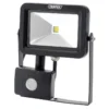 Draper Cob LED Slimline Wall Mounted Floodlight with PIR Sensor 10W 700 Lumens