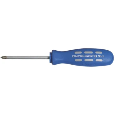 Draper Cross Slot Mechanics Screwdriver (75mm x No 1) Sold Loose