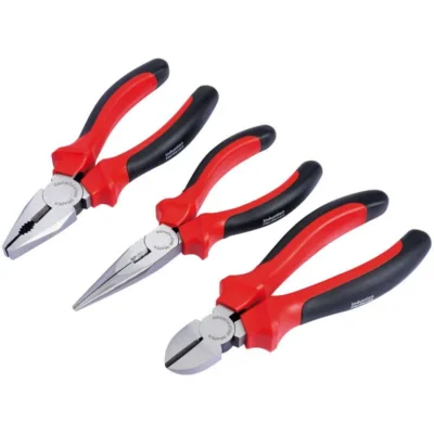 Draper 160mm Plier Set with Soft Grip Handles (3 Piece)