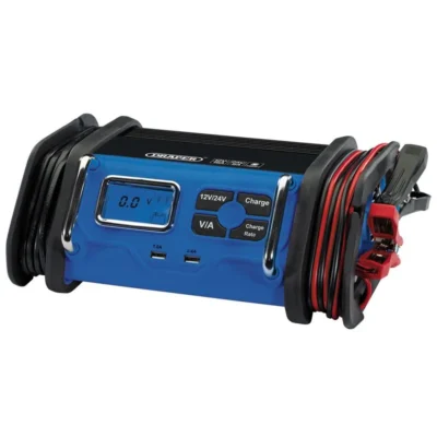 Draper 12/24V Battery Charger, 8 - 16A