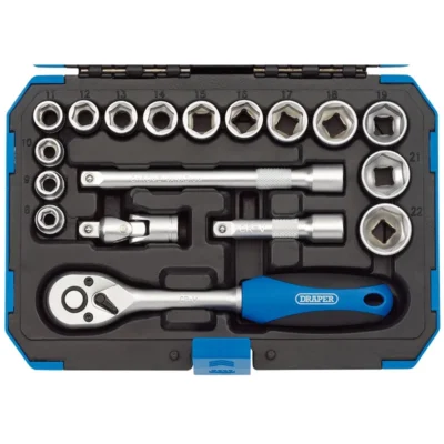 Draper Socket Set 3/8 Dr 19 Pce